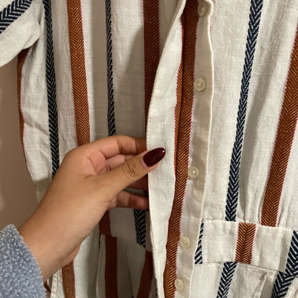 Trovata Birds of Paradis Bella Stripe Crop Jumpsuit - Picture 4 of 9